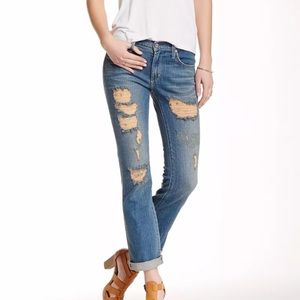 NORDSTROM JAMES JEANS FESTIVAL DISTRESSED DENIM